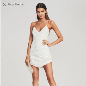 NWT - Retrofête Sirena Feather Sequin Dress - M